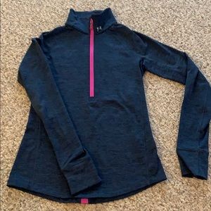 Under Armour cold gear 3/4 zip fitted pullover